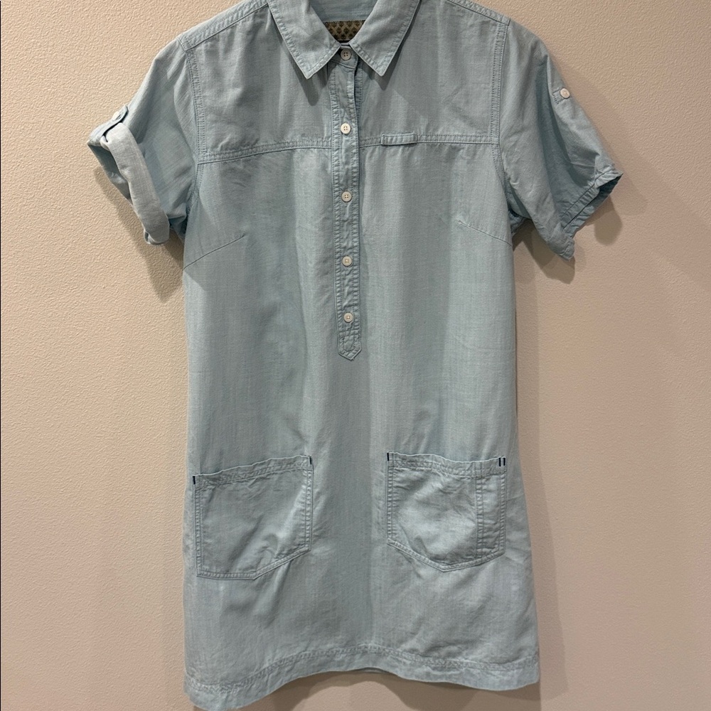 Patagonia Chesser Island Chambray Light Blue Women's Shirtdress